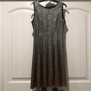 Silver - Gold Ombré Cocktail Dress